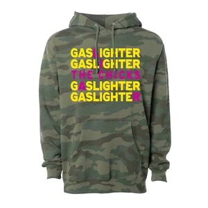 The Chicks Gaslighter Camo Hoodie Sweatshirt Unisex Size Large